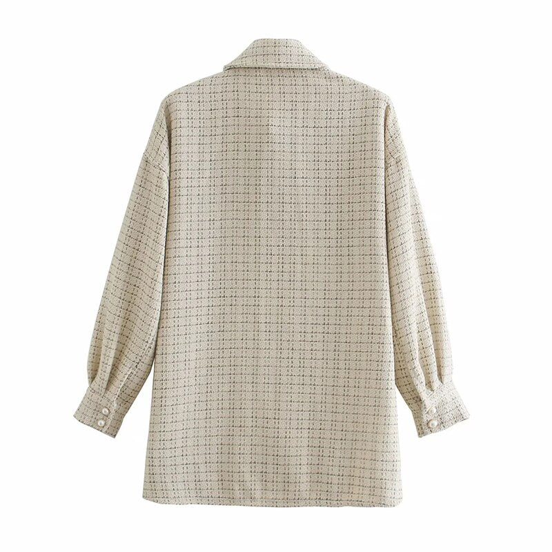 Autumn chic ladies streetwear loose shirt elegant female outfits girls