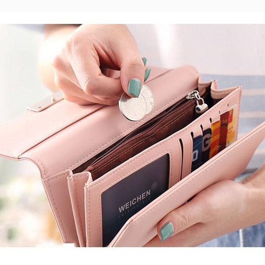 Fashion Women's Purse Women Wallet Long Passport Female Coin Clutch Card Holder Luxury Designer Simple Wallets Female Purses