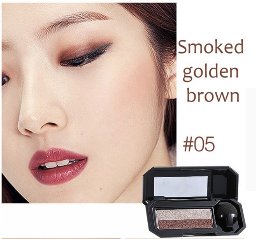 UBUB Brand Double Color Convenient Eyeshadow Makeup Palette Waterproof Pigment Shimmer Eye Color Cosmetics