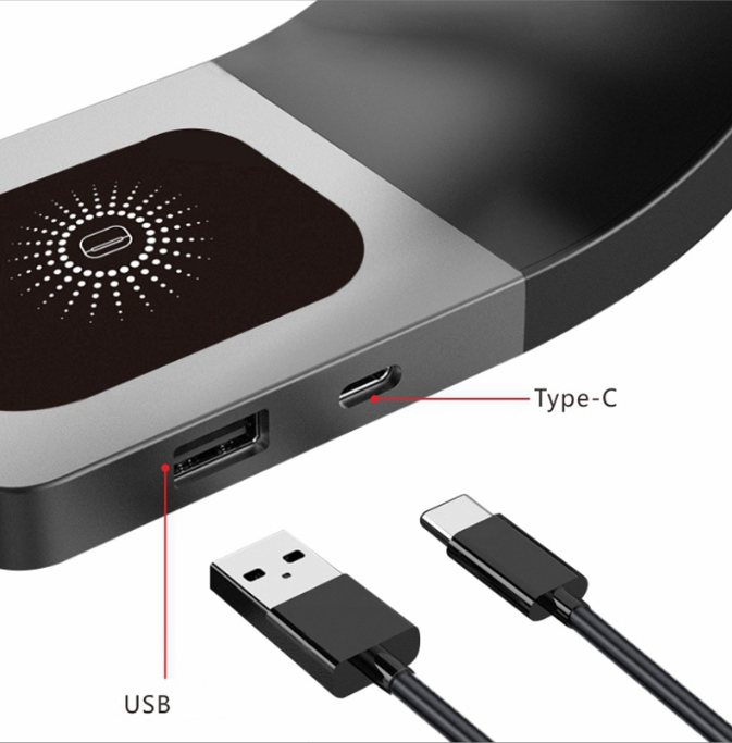 Magnetic suction multifunctional wireless charger suitable for iwatch watches mobile phones AirPod headphones three in one