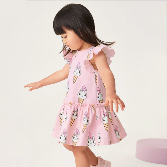 Short Sleeve Dresses Summer Skirts Girls Dresses Children Summer Skirts