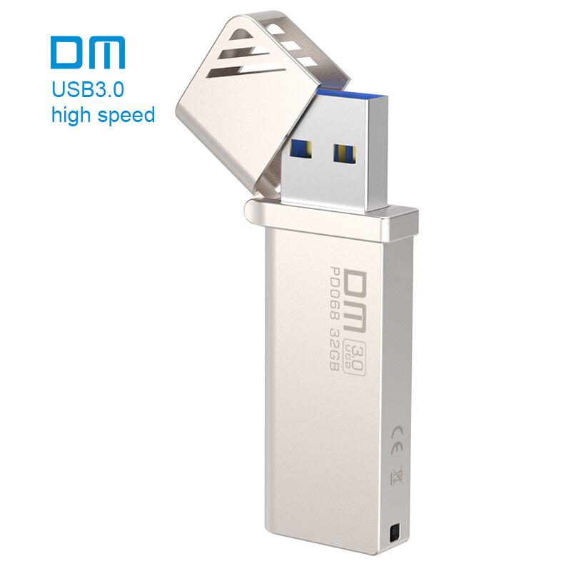 DM PD068 NEW 16GB 32GB 64GB 128GB 256GB USB Flash Drives Metal USB 3.0 High-speed write from 10mb/s-60mb/s