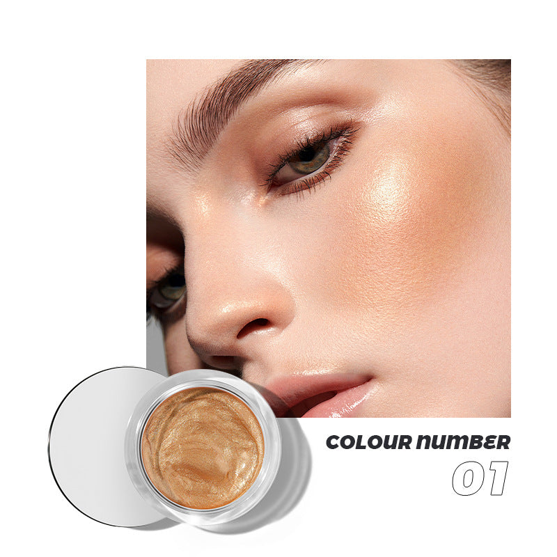 Pudaier 10-color liquid blush eyeshadow brightens lips and cheeks to contour naturally with fine glitter highlights