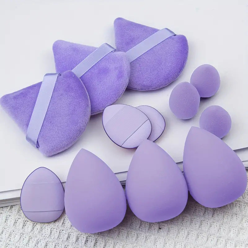 12Pcs Makeup Sponge Blender Beauty Egg Foundation Sponges Liquid Cream Cosmetic Puff Women Make Up Accessories Beauty Tools