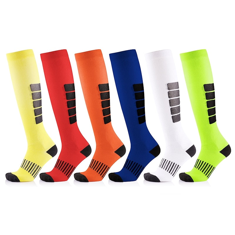 Compression Stocking Anti-slip Best for Basketball Football Outdoor Running  Socks Women Men Travel Compression Socks