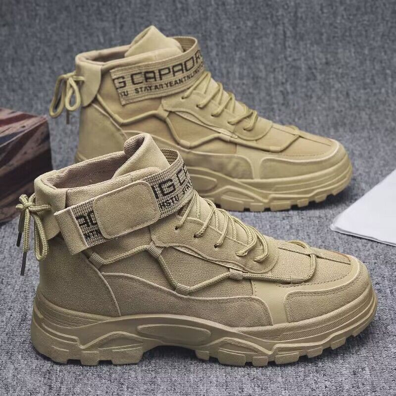 Martin boots men's shoes autumn and winter new high top workwear shoes men's Korean version versatile British style short boots casual trendy shoes