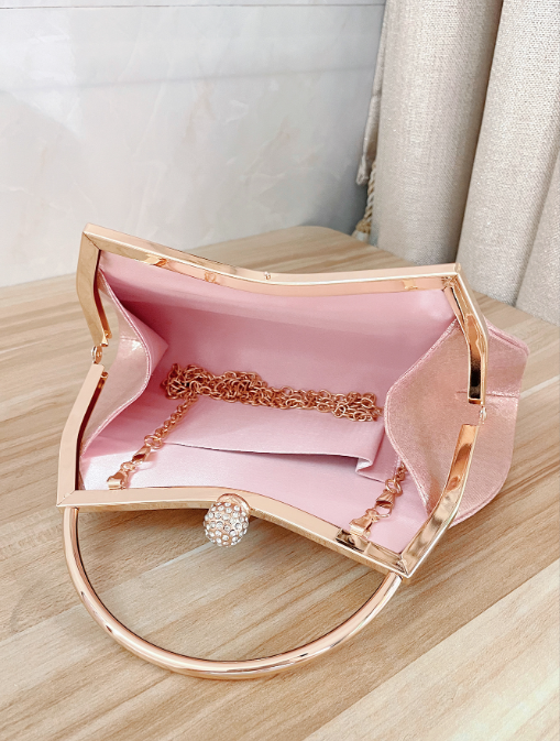 Diamond Clip Handbag Fashion Imitation Sardine Party Bag Versatile Elegant Princess Bag