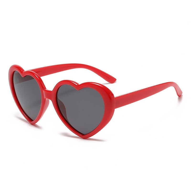 Fantasy gradient frame cute heart sunglasses loving children polarized sunglasses