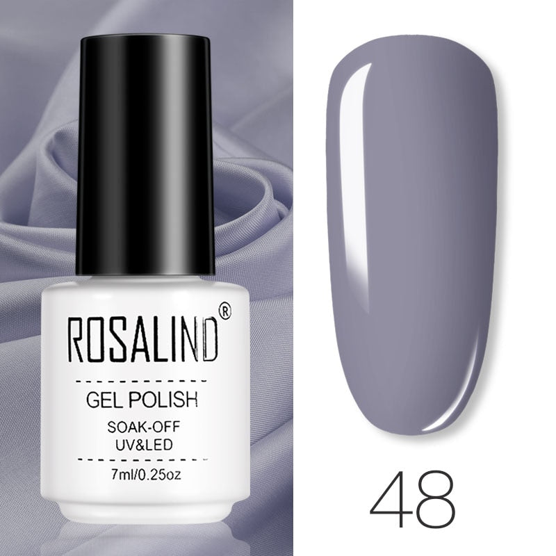 ROSALIND Gel Polish Set Manicure for Nails Semi Permanent Vernis top coat UV LED Gel Varnish Soak Off Nail Art Gel Nail Polish