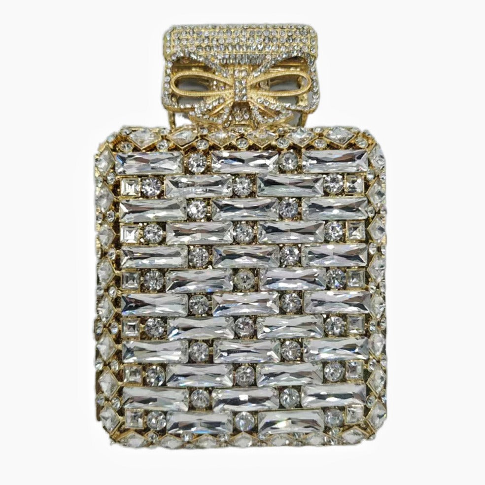 Perfume bottle with diamond hand bag Crystal Bag