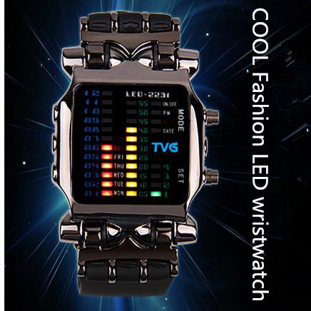 TVG Rubber waterproof LED Digital Sports Watches