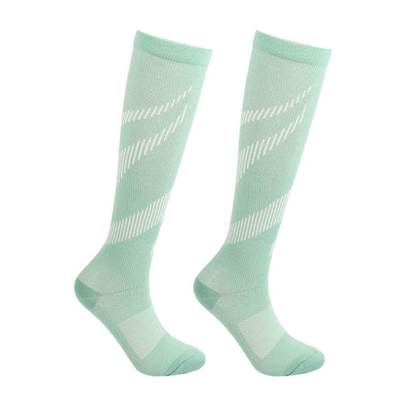 Compression Stocking Anti-slip Best for Basketball Football Outdoor Running  Socks Women Men Travel Compression Socks