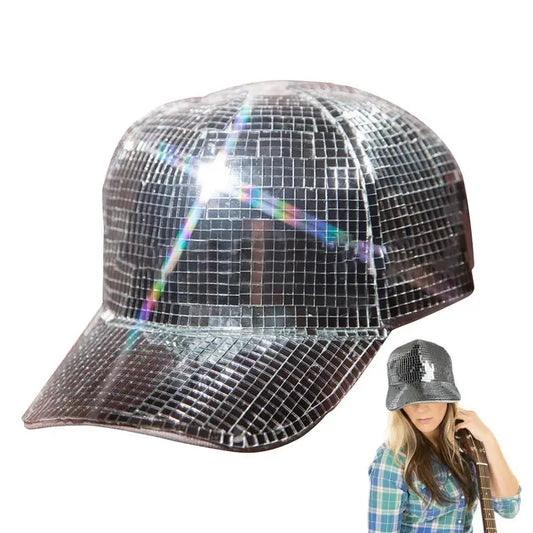 Disco Mirror Hat Party Hat Duck Tongue Hat Decoration