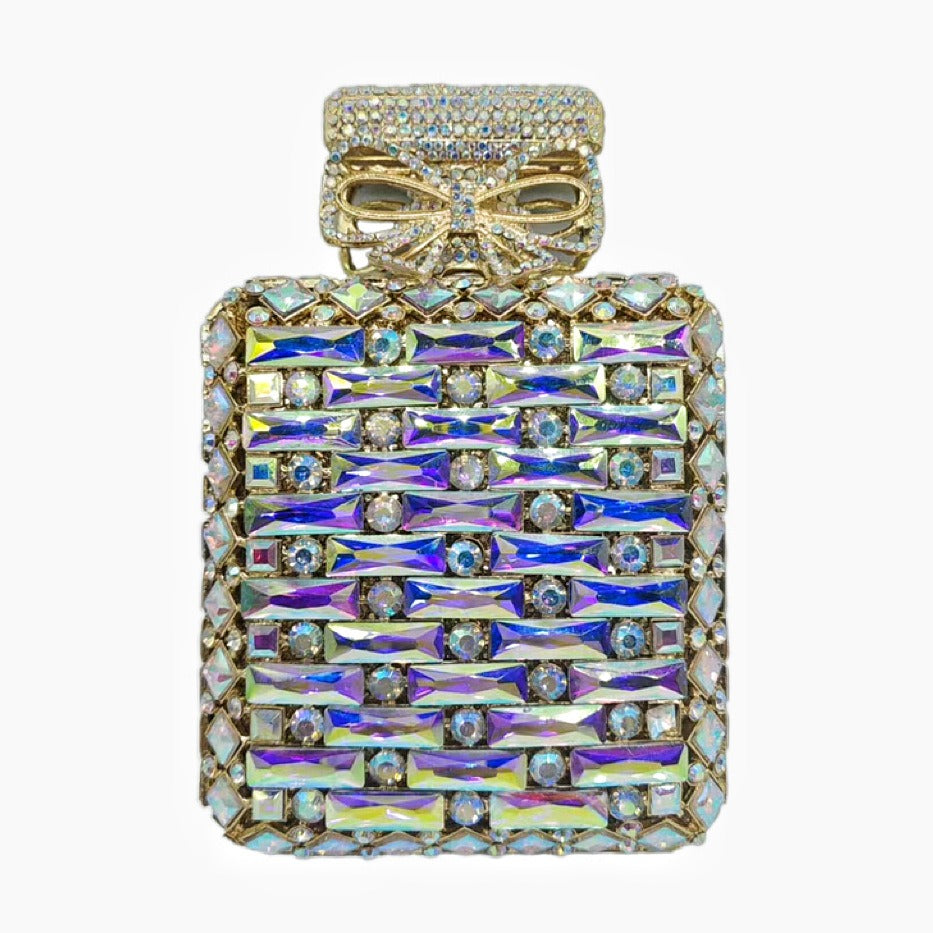 Perfume bottle with diamond hand bag Crystal Bag