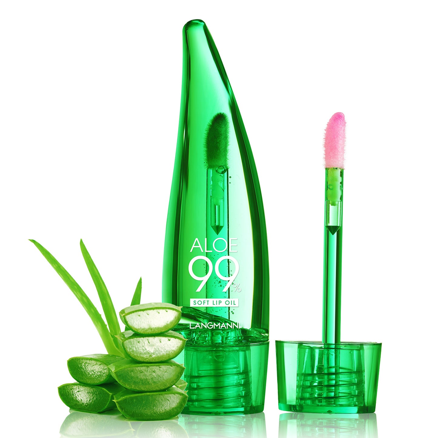 langmannni  Aloe vera lip gloss, temperature-sensitive color-changing lip glaze, moisturizing and protective lipstick, lip oil