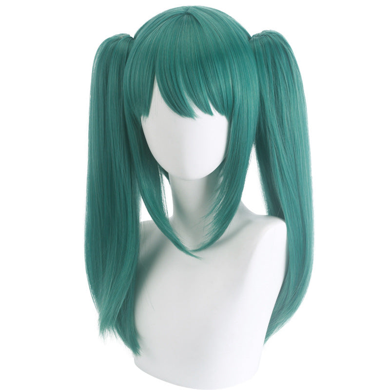 Hatsune Miku Vampire cos wig round head leather tiger clip double horsetail animation