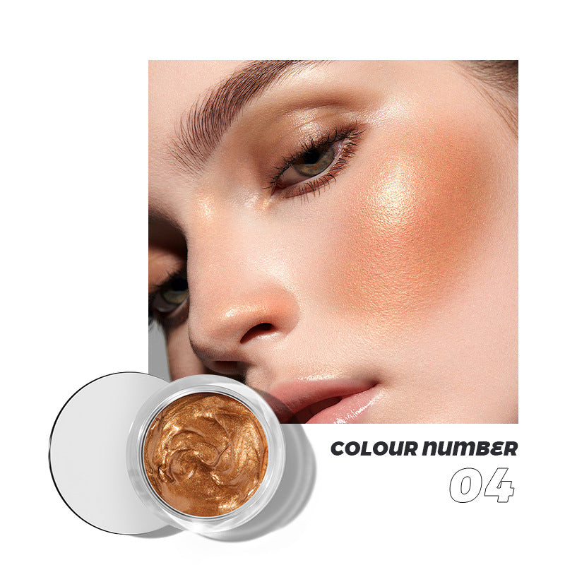 Pudaier 10-color liquid blush eyeshadow brightens lips and cheeks to contour naturally with fine glitter highlights