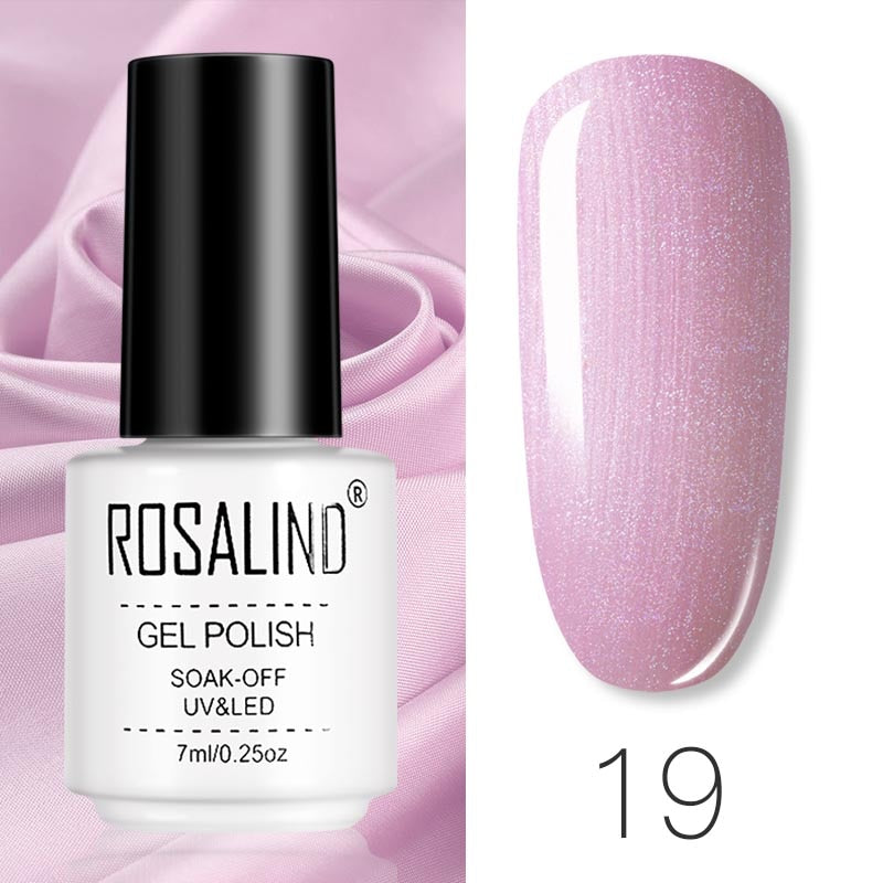 ROSALIND Gel Polish Set Manicure for Nails Semi Permanent Vernis top coat UV LED Gel Varnish Soak Off Nail Art Gel Nail Polish