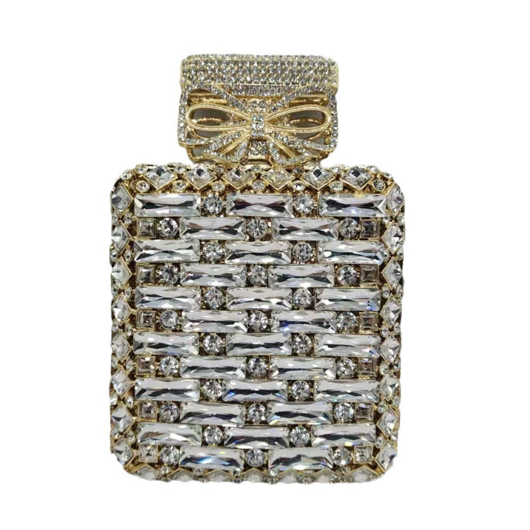 Perfume bottle with diamond hand bag Crystal Bag