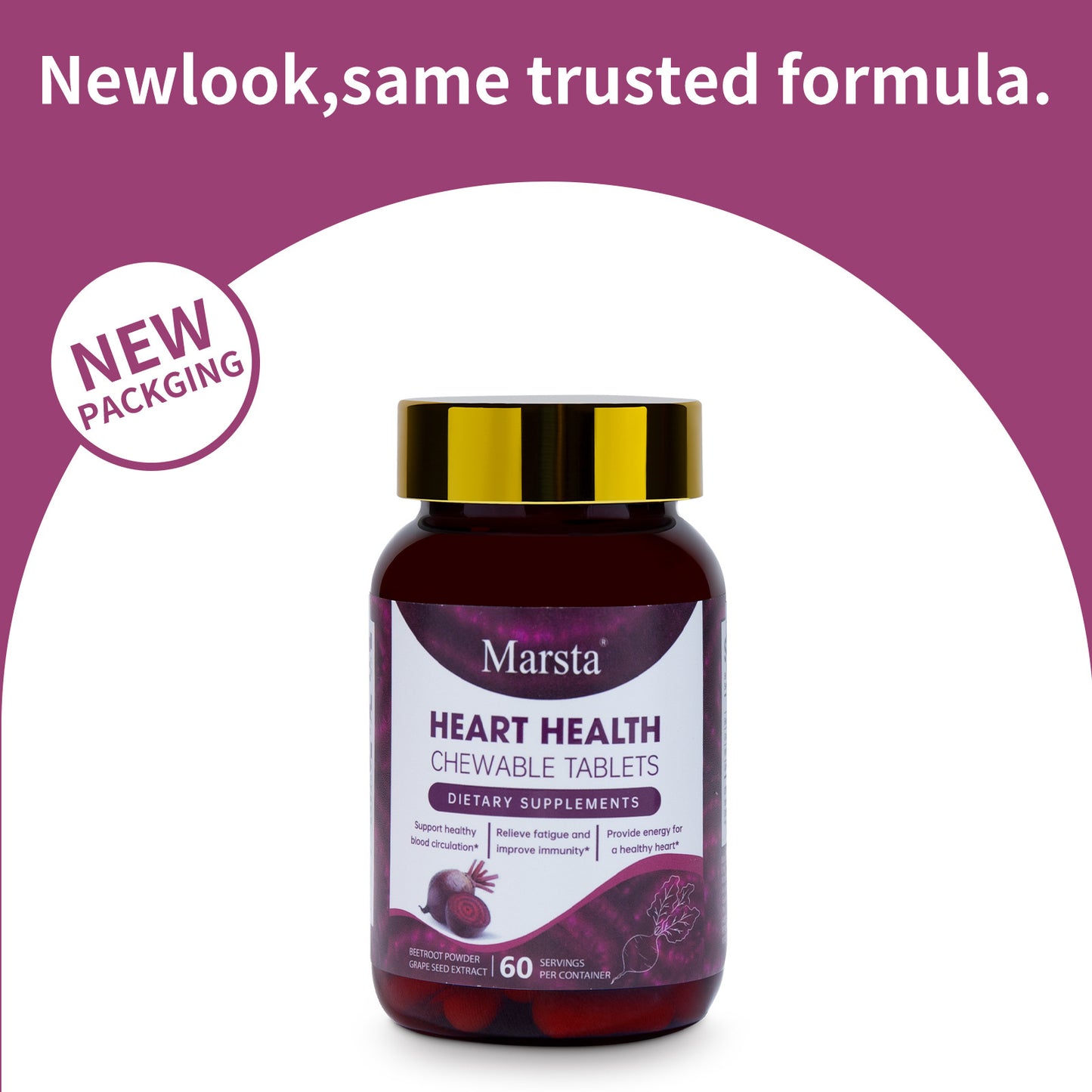 Heart Health Beetroot Chewing Tablets