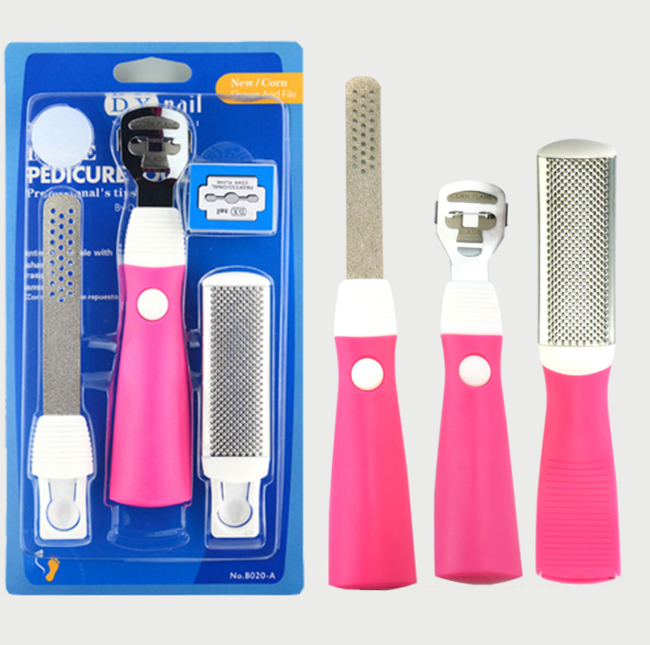 Nail Foot Care Tool Foot File Set Dead Hard Skin Callus Remover Scraper Pedicure Rasp Tools Portable Cuticle Pusher