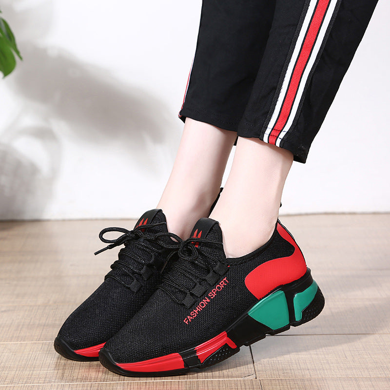 Women's shoes new comfortable women's shoes spring and autumn versatile lace up comfortable lightweight sports shoes