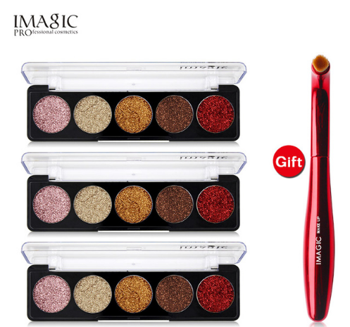 IMAGIC Glitter Eye Shadow Palette Buy 3 Get 1 Gift 3pcs/set 5 Colors Glitters