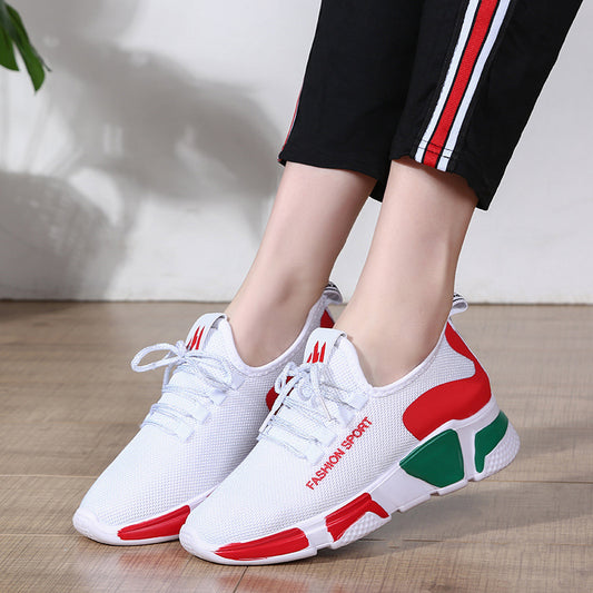 Women's shoes new comfortable women's shoes spring and autumn versatile lace up comfortable lightweight sports shoes