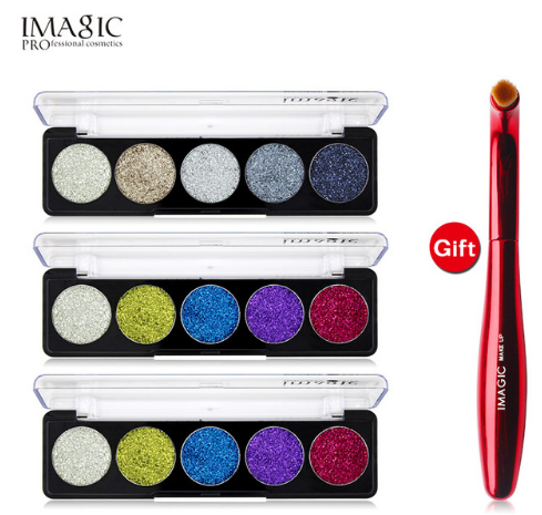 IMAGIC Glitter Eye Shadow Palette Buy 3 Get 1 Gift 3pcs/set 5 Colors Glitters