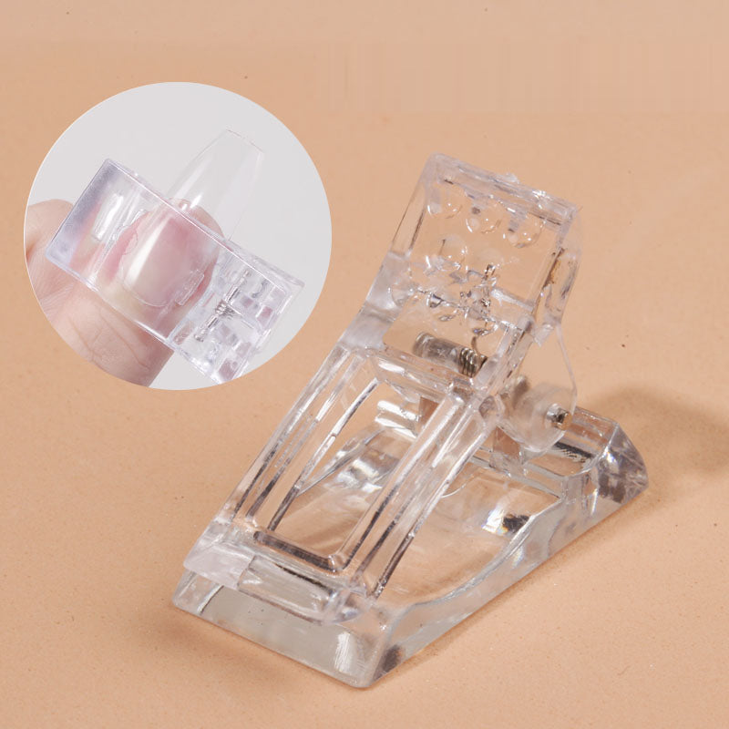 Nail crystal clip extension glue auxiliary tool for fixing nail mold clip