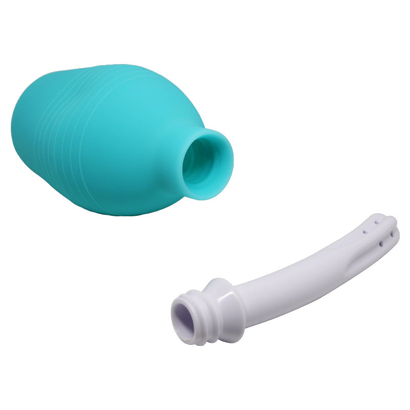 Men's and women's private area rear door washer rubber soft head cleaning sex toy