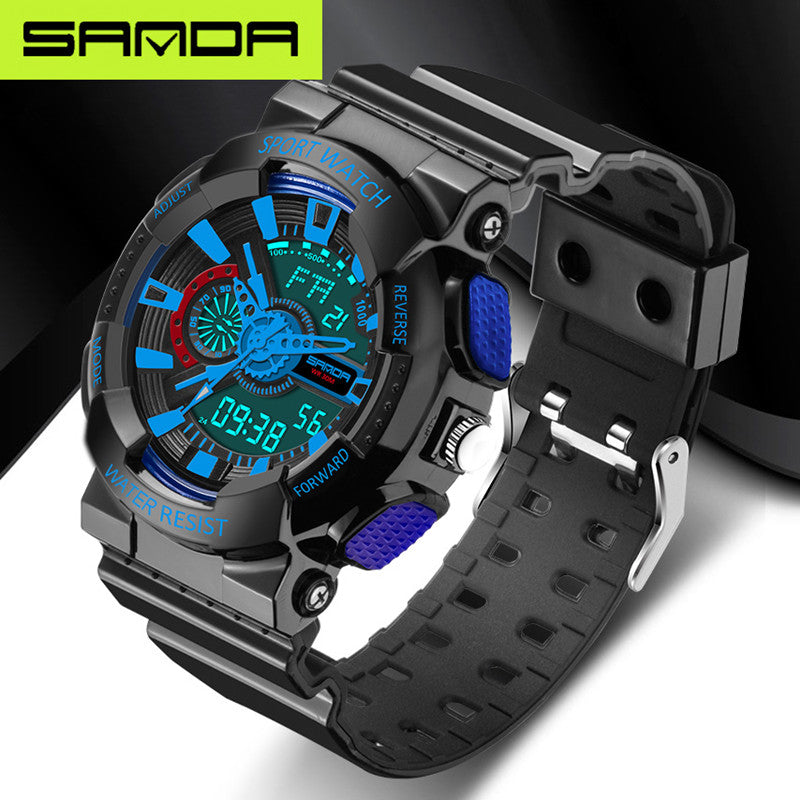 SANDA fashion watches men's LED digital watches G watches waterproof sports military watches relojes hombre