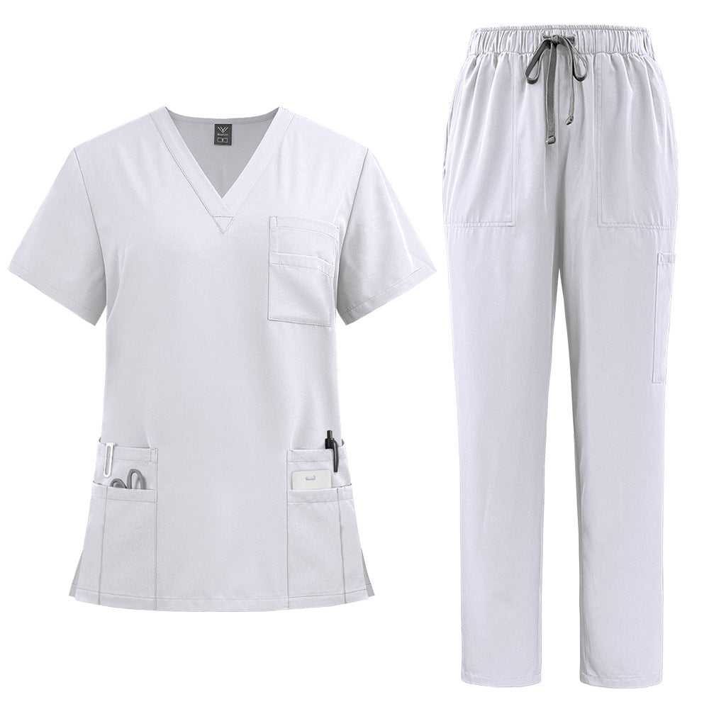 New product: Doctor and Nurse Uniform, Surgical Clothes, Handwashing Clothes, Operating Room Straight Pants, Solid Color Set