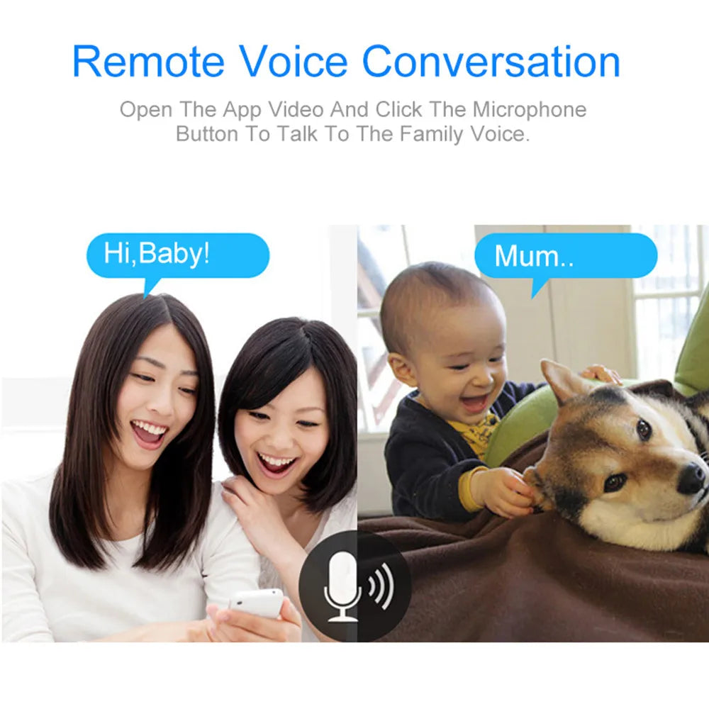 Home Security Camera Baby Monitor Smart WiFi Camera Bebe Audio Record Surveillance HD Mini CCTV IP Camera Wireless 720P