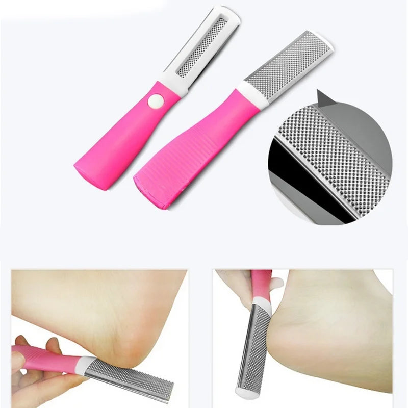 Nail Foot Care Tool Foot File Set Dead Hard Skin Callus Remover Scraper Pedicure Rasp Tools Portable Cuticle Pusher