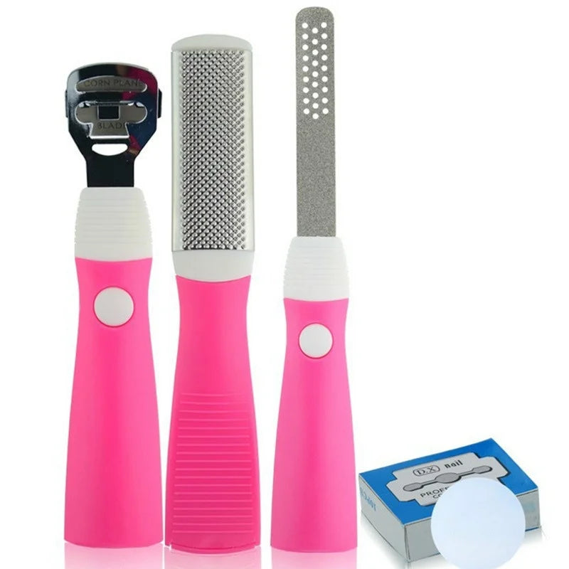 Nail Foot Care Tool Foot File Set Dead Hard Skin Callus Remover Scraper Pedicure Rasp Tools Portable Cuticle Pusher